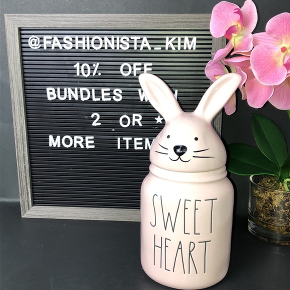 💙 Rae Dunn SWEET HEART canister NEW - Picture 2 of 10